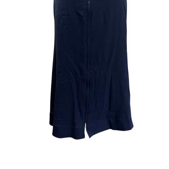 Sportmax Code Navy Wool-Blend Maxi Skirt with Signature Jewel Detail - Picture 3 of 6